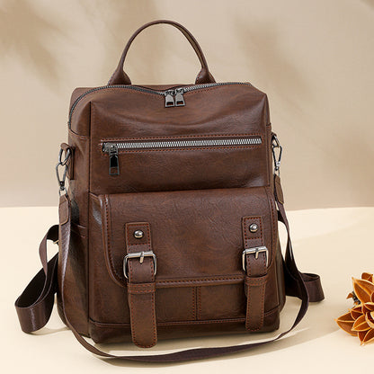 Vintage Leder Rucksack Brehn