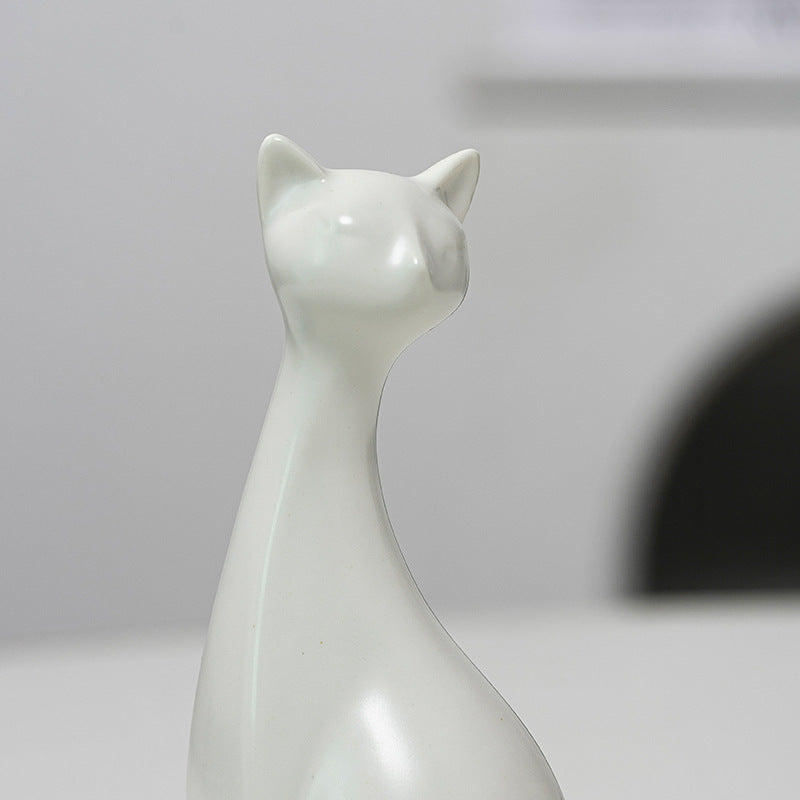 Dekorative Keramik Katze Brehn