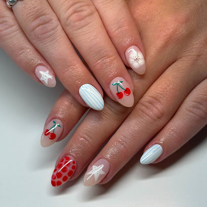 Verspieltes Künstlerisches Nageldesign-Set