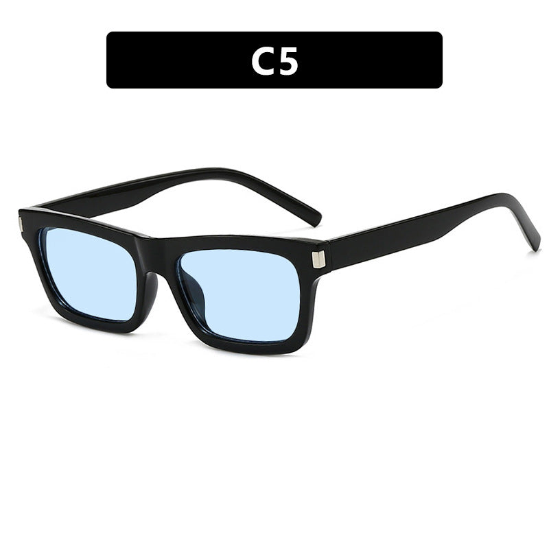Damen quadratische Sonnenbrille mit transparenten Gläsern und stilvollem Design Brehn