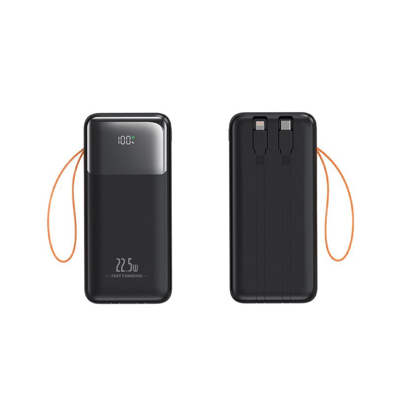 Tragbare Powerbank mit Integriertem Kabelmanagement und Schnellladefunktion Brehn