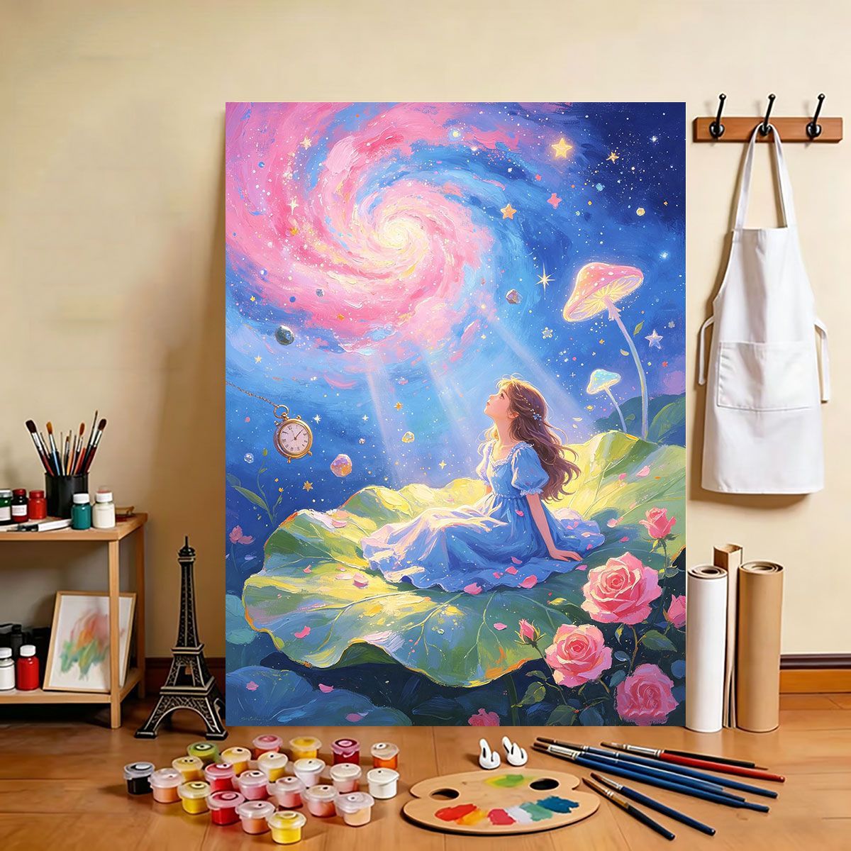 Traumhafte himmlische Malerei Leinwand Kunst Brehn