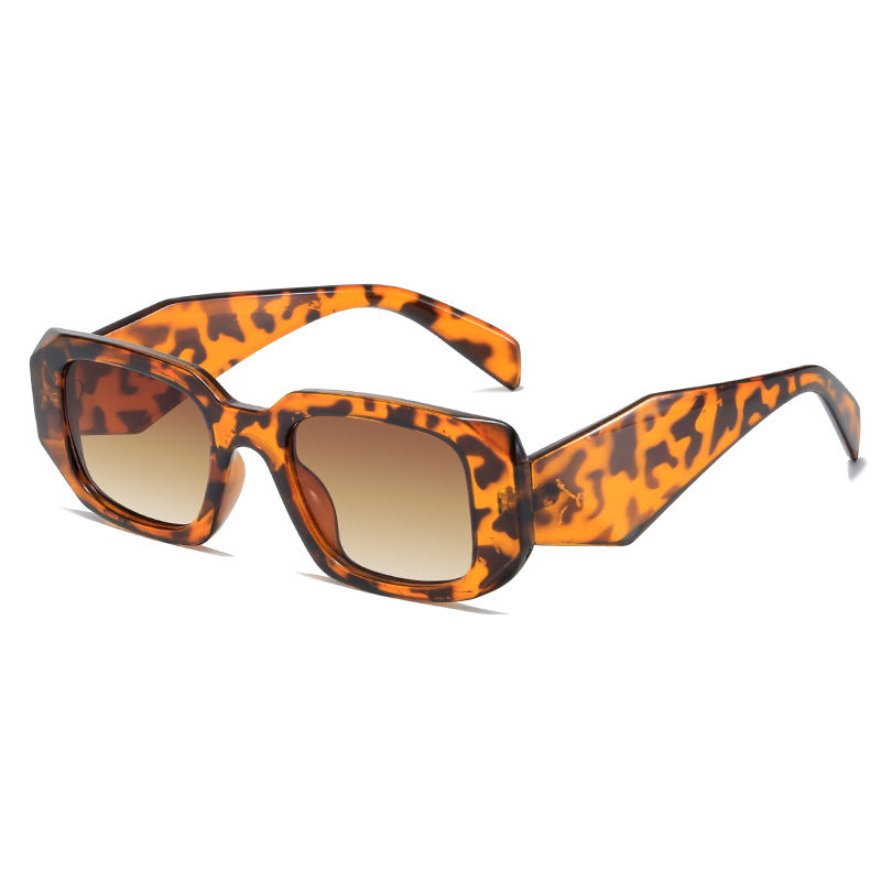 Damen quadratische Designer-Sonnenbrille mit modernem akzentuiertem Rahmen Brehn