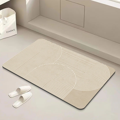 Modern Geometrische Badematte Brehn