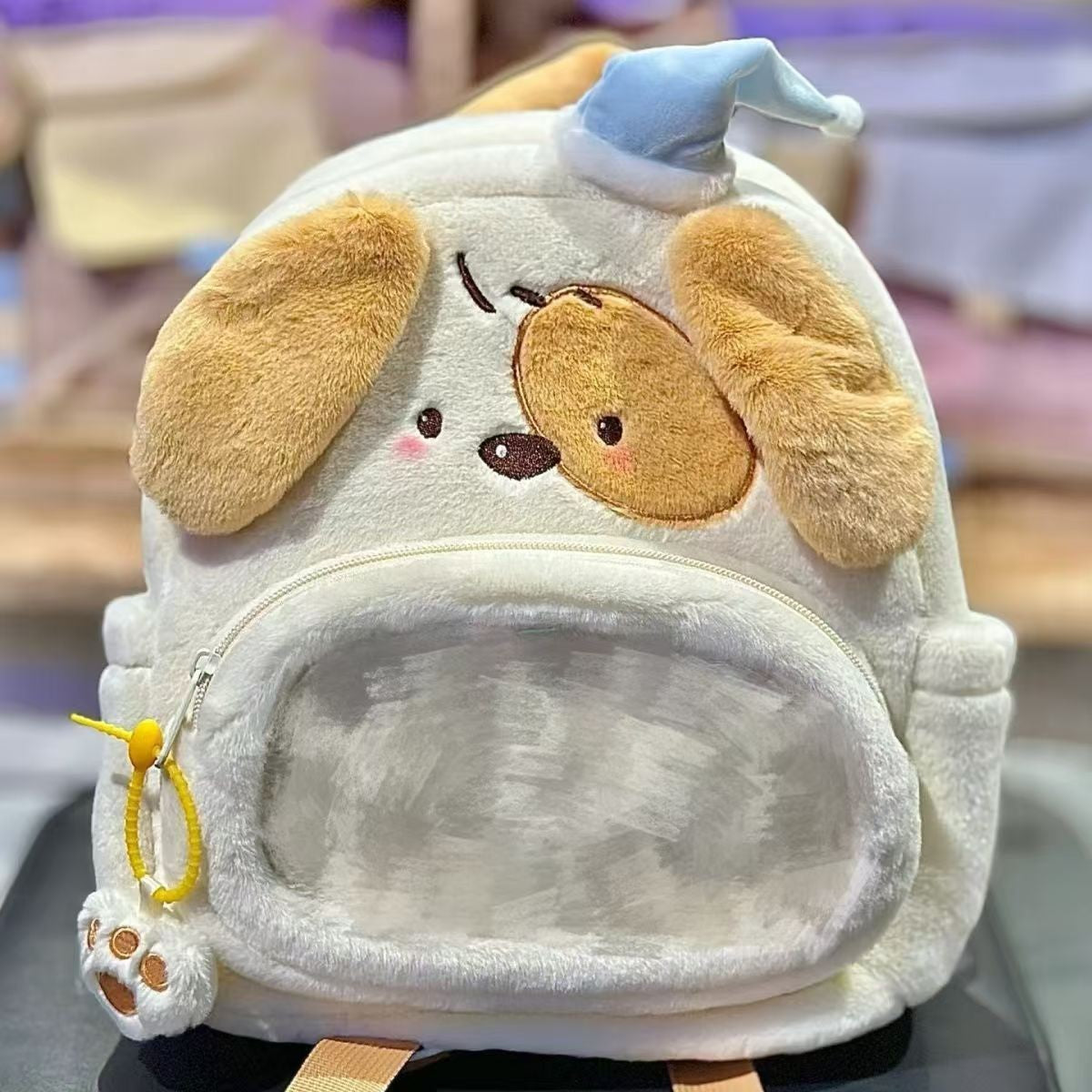 Rucksack mit Klarem Sichtfenster und Tierischem Design Brehn