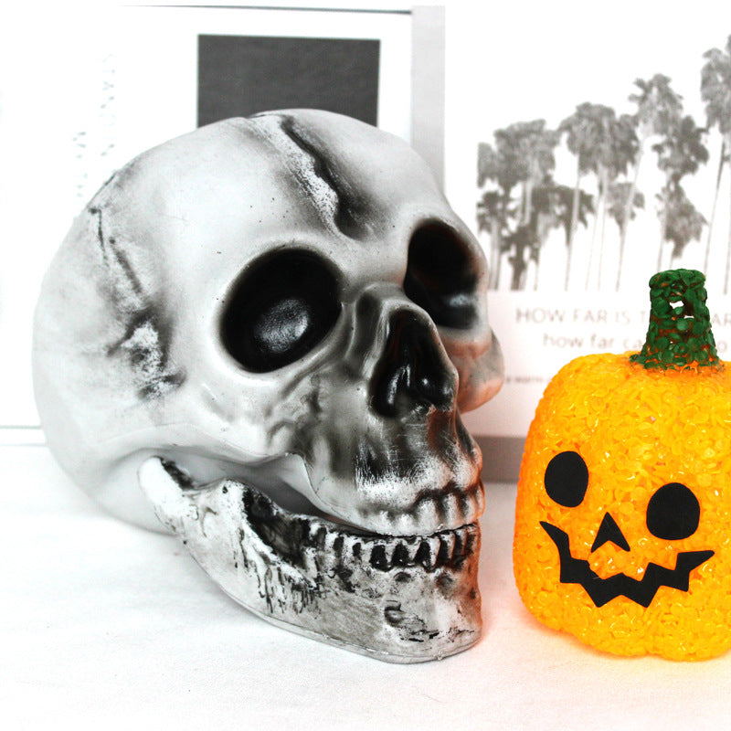 Dekoratives Halloween-Schädel- und Kürbis-Set Brehn