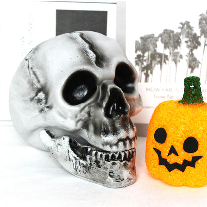 Dekoratives Halloween-Schädel- und Kürbis-Set Brehn