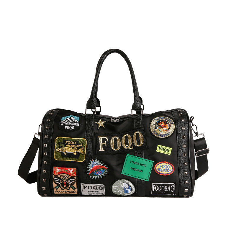 Stylische Patchwork Wochenend-Duffle Bag Brehn