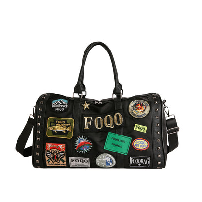 Stylische Patchwork Wochenend-Duffle Bag Brehn