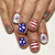 Festliches Feuerwerk und Stern Nagelkunst Set Brehn