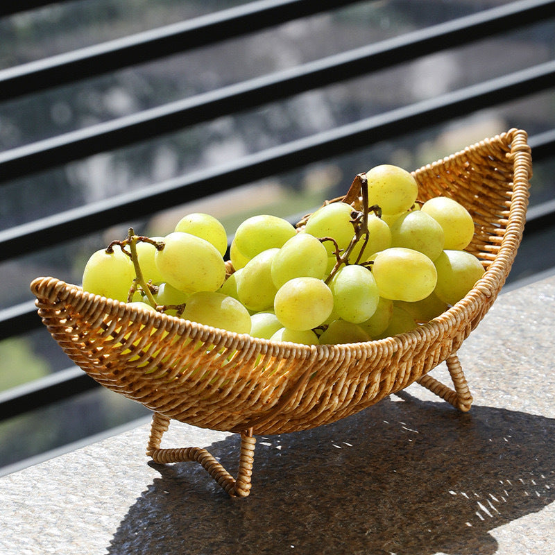 Unisex Ausgefallener Rattan Obstkorb Brehn