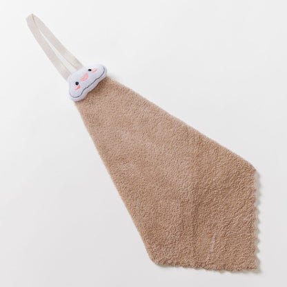 Plüsch-Maus-Hauben-Babybadetuch mit Aufhängeschlaufe