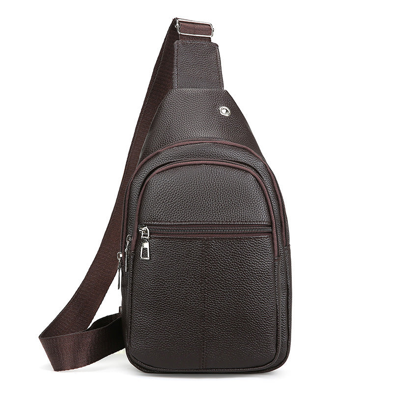 Premium Leder Sling Rucksack Brehn