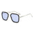 Damen modische quadratische Sonnenbrille mit glamourösem Metallrahmen Brehn