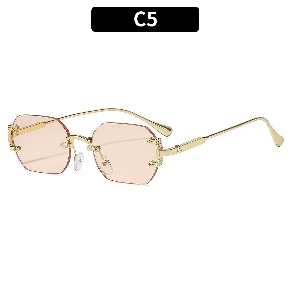 Moderne Anziehung Vintage-inspirierte hexagonale Sonnenbrille