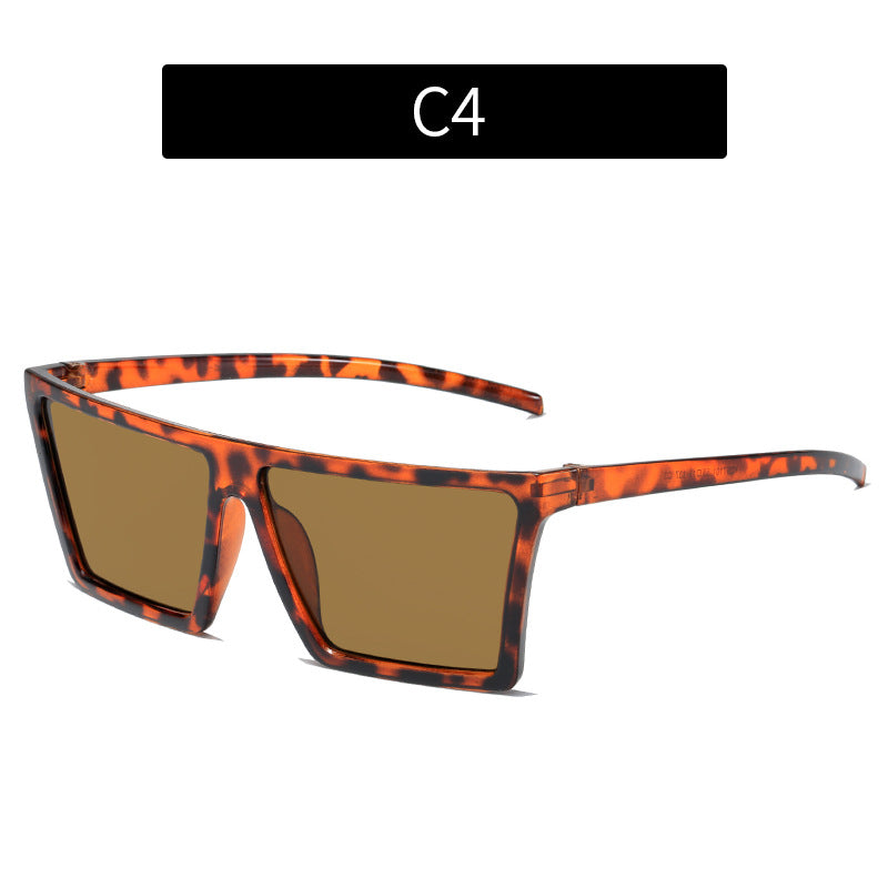Fette rechteckige Rahmen-Sonnenbrille