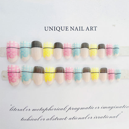 Kreatives Muster Press-On Nagelset
