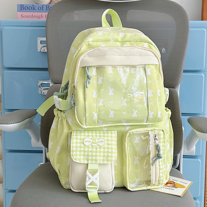 Verspielter Hasen-Themen-Rucksack