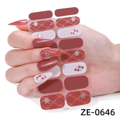 Florale Nagelkunst Aufkleber