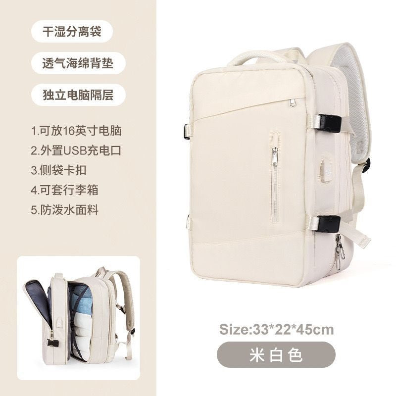 Multifunktionaler Laptop-Rucksack Mit Usb-Ladeanschluss Und Wasserabweisendem Material Brehn
