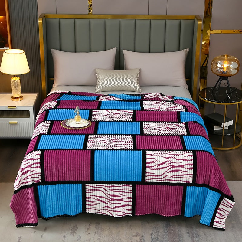 Dekoratieve Fleece-Wurfdecke