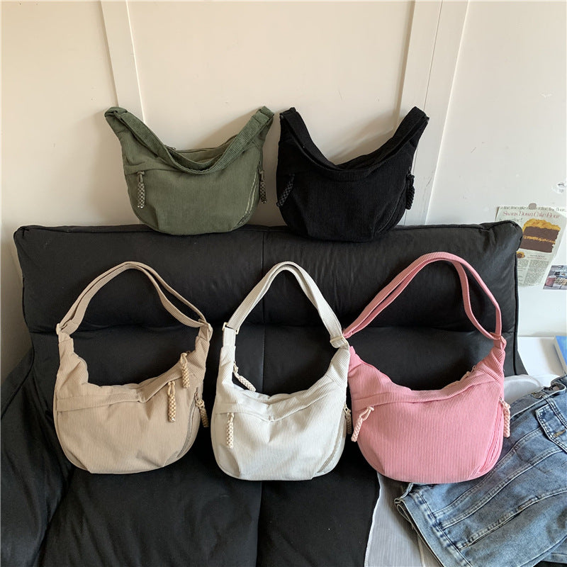 Schultertasche mit Kunstvollem Fächerdesign Brehn