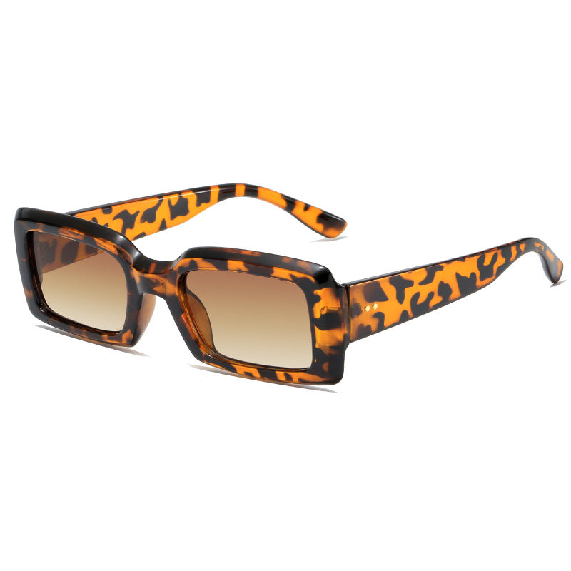 Damen stilvolle quadratische Sonnenbrille mit verspiegelten Gläsern Brehn