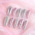 Künstlerisches Metallic-Gel-Nagelkunst-Design Brehn