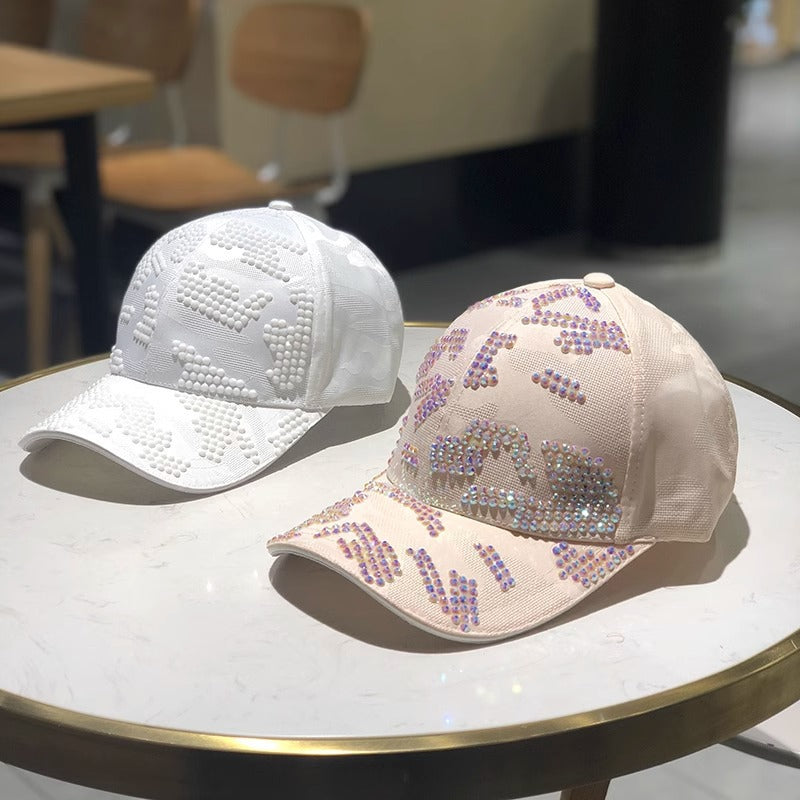 Damen verziertes Pailletten-Baseballcap Brehn