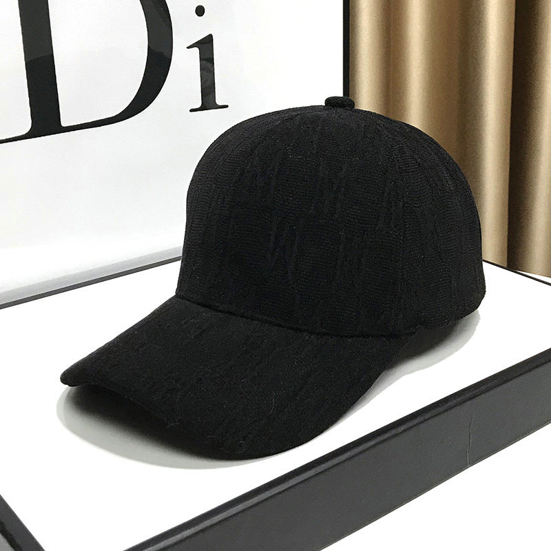 Damen Texturierter Stoff Baseballcap Brehn