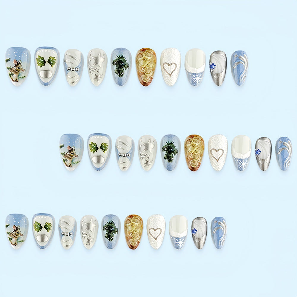 Kreatives Nageldesign-Set mit Wintermotiven Brehn