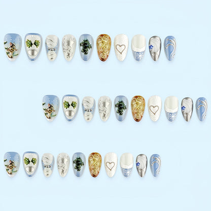 Kreatives Nageldesign-Set mit Wintermotiven Brehn