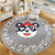 Runder Cartoon Panda-Themen-Teppich