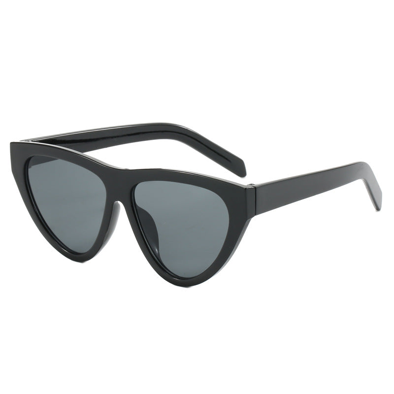 Damen futuristische Cat-Eye Sonnenbrille mit hochwertigem Kunststoffrahmen Brehn