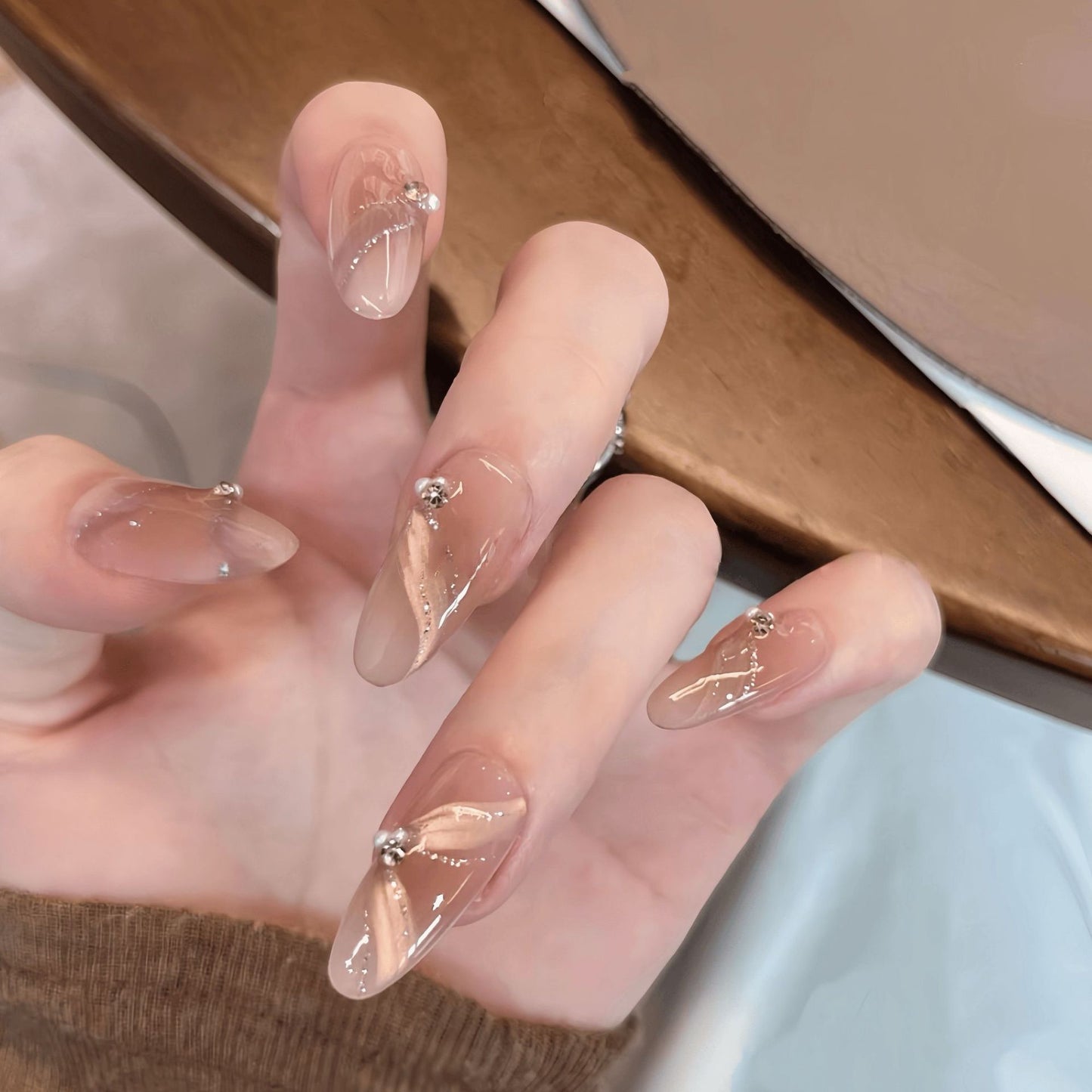 Kunstnägel mit Eleganten Strassakzenten Brehn