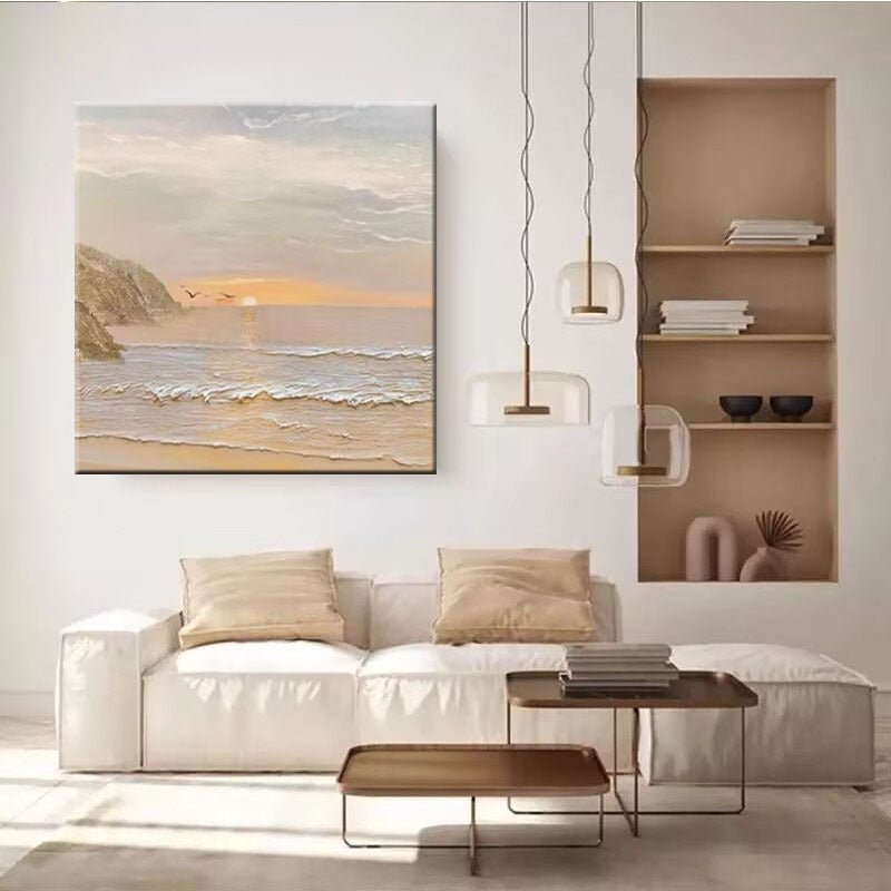 Küsten Sonnenaufgang Wandkunst