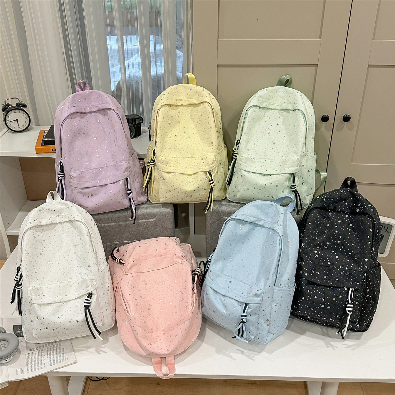 Stylischer Star-Motiv Rucksack Brehn