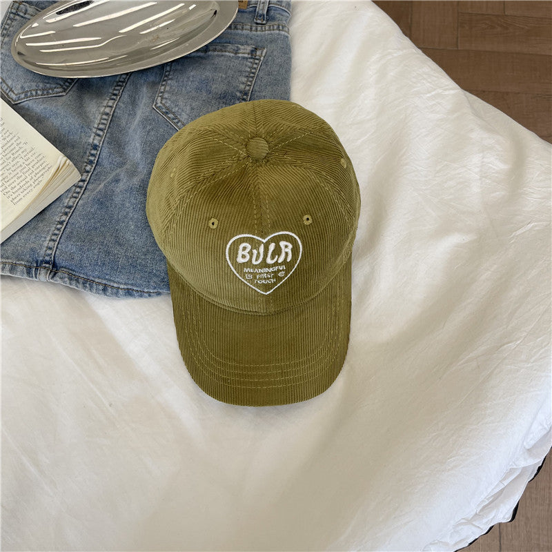 Damen Strukturiertes Corduroy Baseball Cap Brehn