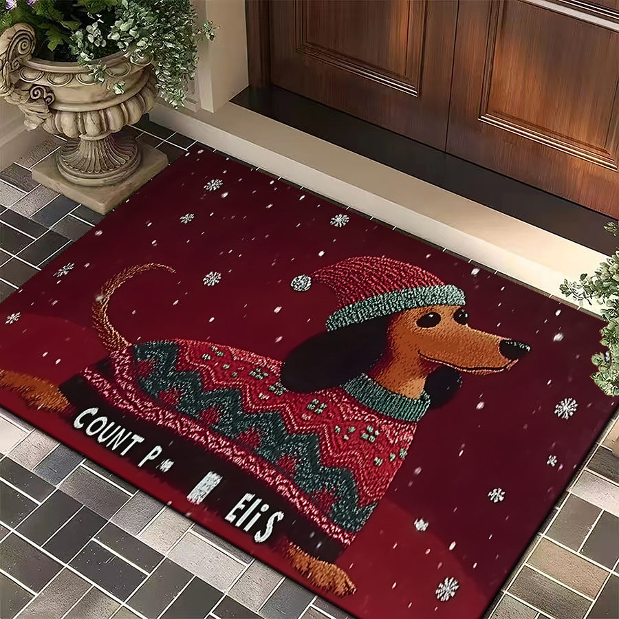 Dekorativer Weihnachtsmotiv-Eingangsteppich Brehn