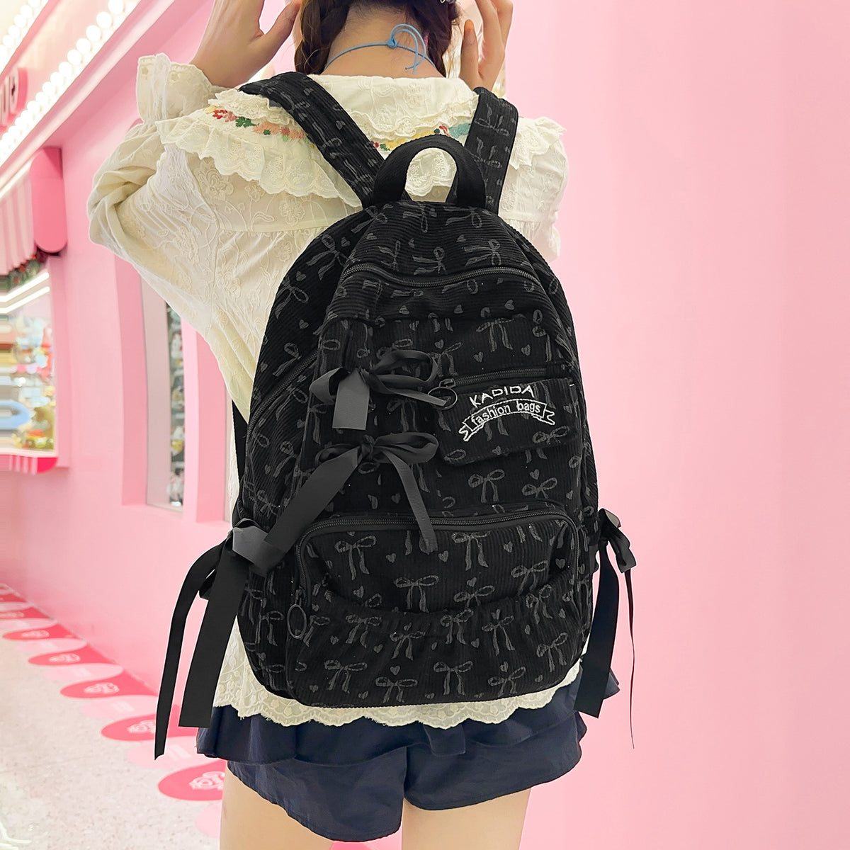 Stilvoller Rippstoff Rucksack Brehn