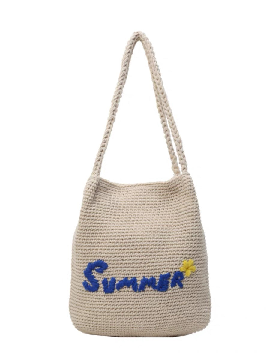 Handgearbeitete Baumwolltasche mit Fröhlichem Sommer-Motiv Brehn