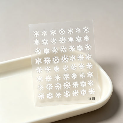 Schneeflocke Dekorative Nagelkunst Aufkleber Set