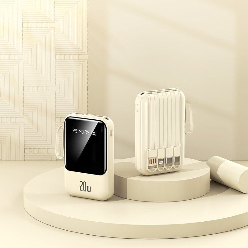 Tragbare Powerbank mit Hochmoderner Ladeanzeige und Schnellem Usb-C Anschluss Brehn
