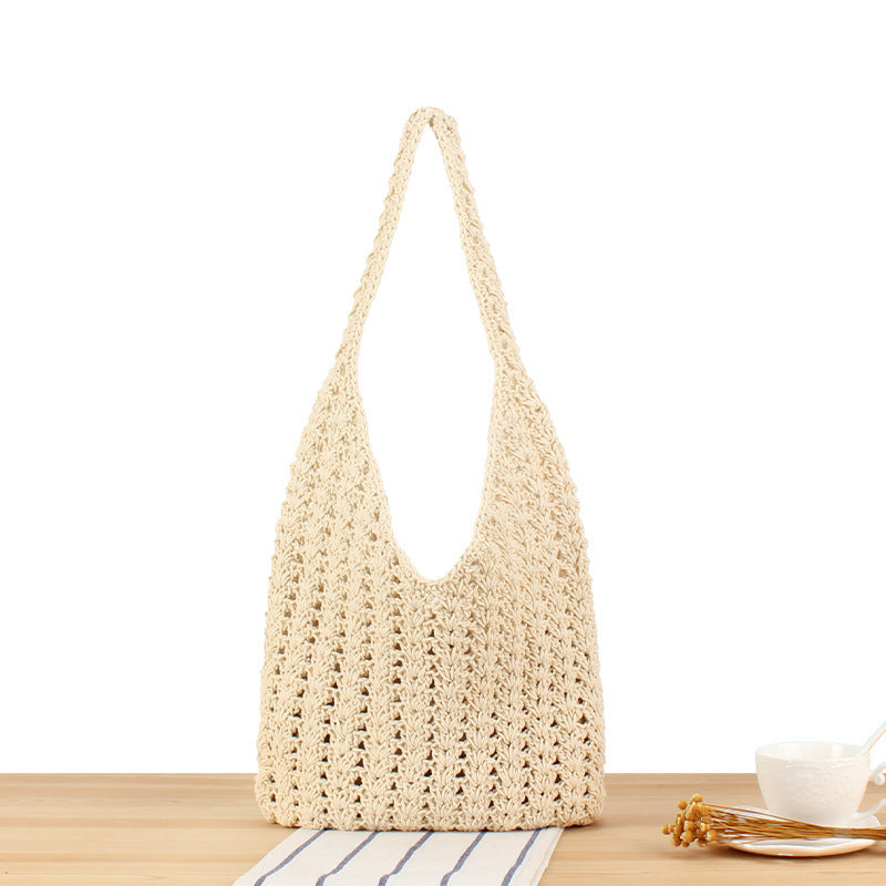 Handtasche Aus Handgeknüpftem Naturmaterial Brehn