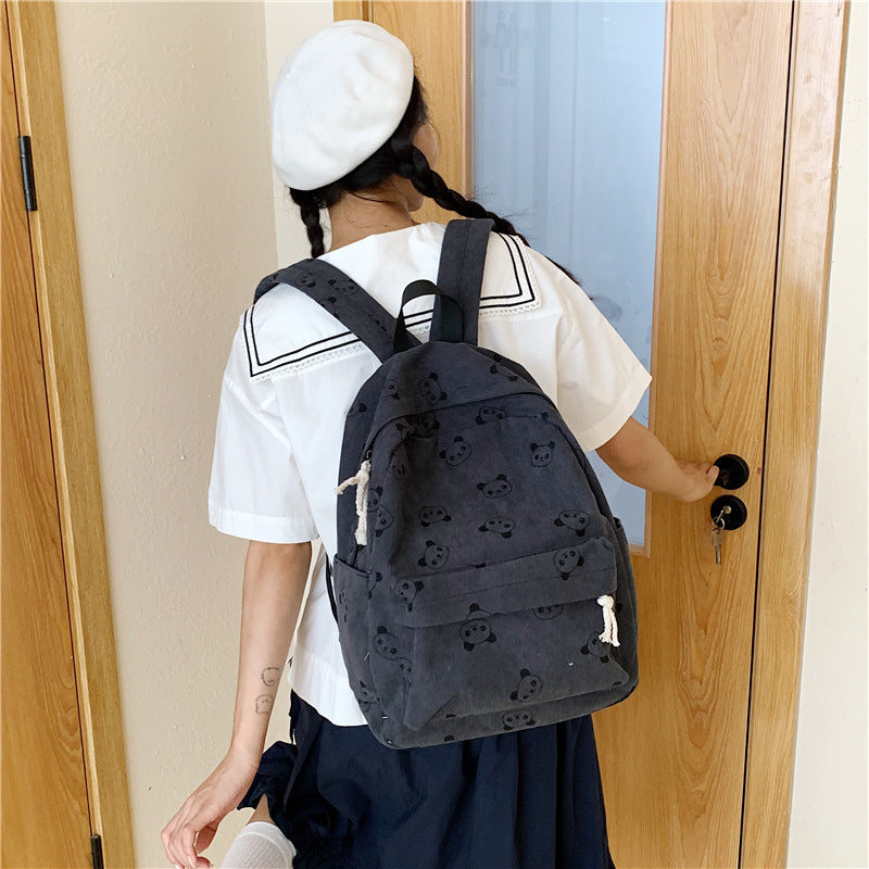 Lässiger Rucksack mit Pandamotiv Brehn