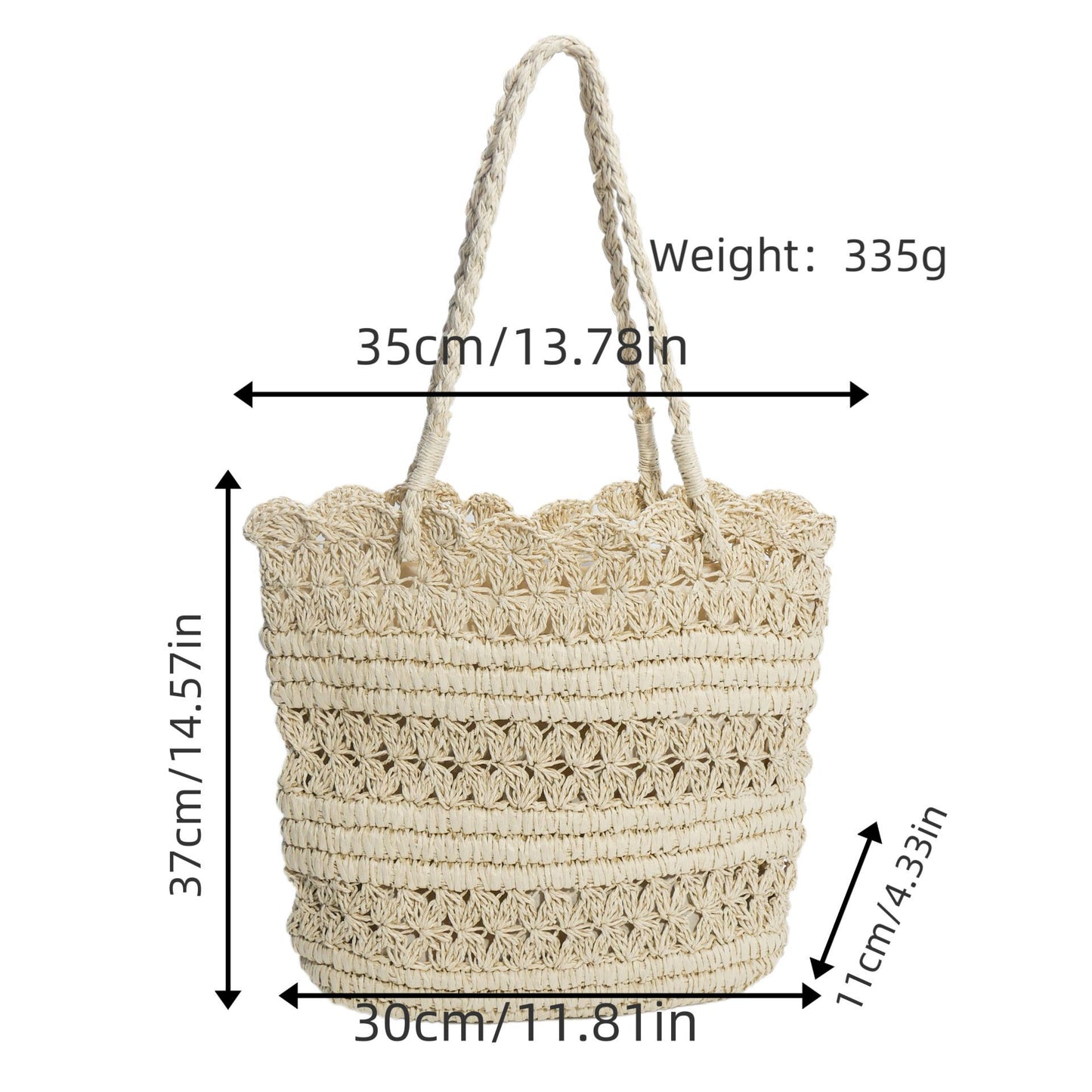 Strohhandtasche Brehn