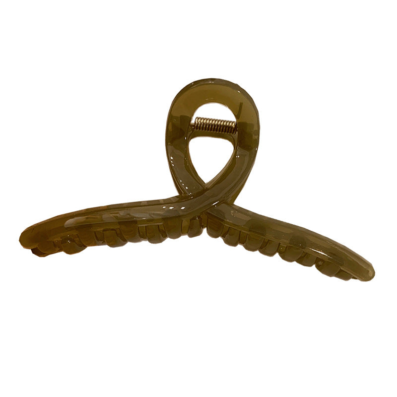 Oversized Wellen-Design Haarkrallenclip Brehn