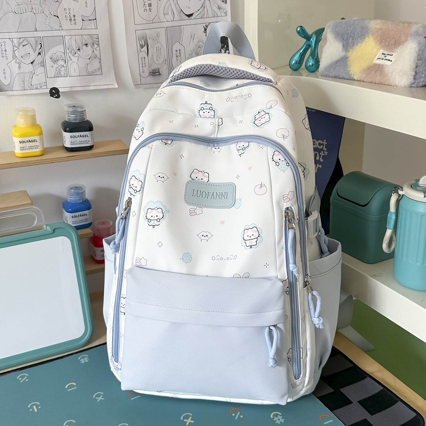 Cartoon-inspirierter hochkapazitiver Schulrucksack