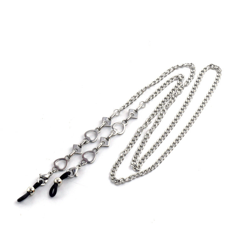 Stylische Metall-Link-Brillekette Brehn