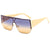Damen modische Oversize-Sonnenbrille mit einzigartigem geometrischen Rahmen Brehn